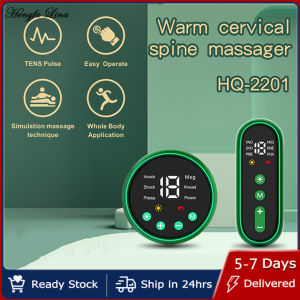 Hengfa Lina Electric Neck Massager 19 Levels Intensity Cold Compress Neck Relax Cervical Massager for Arm Legs Women Men Outdoor Tra