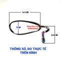 Gương chiếu hậu. Kính chiếu hậu kiểu HỘT XOÀI chân cong mạ Titan. Chân ren kính 10mm (10ly) lắp bên trái. Lắp được nhiều dòng xe của các hãng.. 