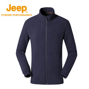 Jeep | Jeep Mens Outdoor Fleece Jacket Thick Warm Plush Lined Windproof Autumn Winter Coat Inner Core Polyester Fiber Antistatic