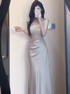 CHANGTONG | Đầm dài chì cao eo cá đuôi thời trang