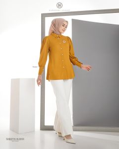 Blouse Kantor Blouse Kasual Nadheera Luxury Terbaru Bahan Rayon Premium Samayya Blouse