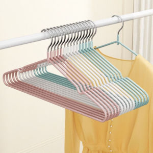 10PCS/lot Hanger Stainless Steel Drying Hanger Strong Cloth Hangers Slip Resistant Clothes Hanger Coat Hanger