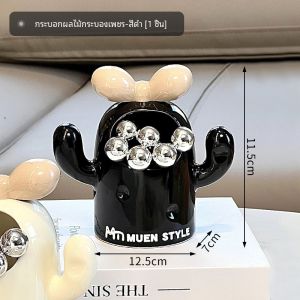 เซรามิคสองชั้นผลไม้หรูหราขนมขบเคี้ยวขนม Candy ถาดสําหรับห้องนั่งเล่นตกแต่งบ้าน High End เครื่องประดับ