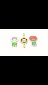 2Pcs 25.4MM Tweeters Voice Coil Round Speaker Treble Coil Horn Titanium Film Copper Clad Alumium Diaphragm Repair Parts