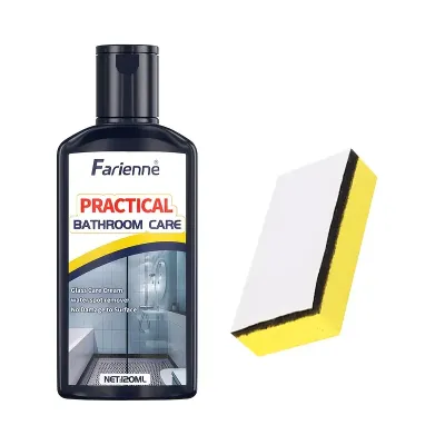 Bathroom Glass Polish - Powerful Hard Water Spot Remover and Descaler for Shower Doors Tiles and Stainless Steel