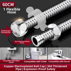 YUNRAN | Anti-Burst High-Pressure Metal Hose 1/2 Inch