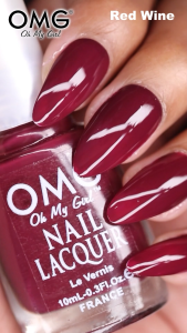 OMG Nail Lacquer 10ml - Red Wine