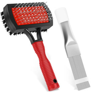 2/4/6 Pcs AC Coil Cleaning Brush Air Conditioner Condenser Fin Cleaning Brush Kit Portable Air Conditioner Fin Comb Cleaner Set