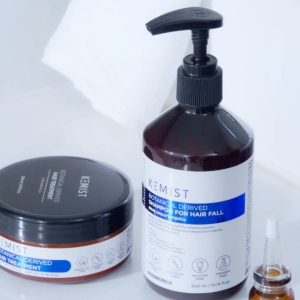 KEMIST | Complete Hair Revival Set เซรั่มบำรุงหนังศีรษะ+แชมพูและทรีทเมนท์ลดผมขาดร่วง+แปรงสระผม และยางรัดผมผ้าซาติน