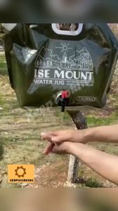 KEEP WORKING 1pcs Collapsible Water Tank Container Bag 7.5L Large Capacity Camping Water Storage Bag