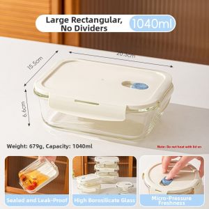 CAROTE | Microwave Safe Storage Box for Meal Prep