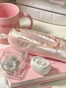 รุ่นเดียวกันกับ xiaohongshu สไตล์ INS รองเท้าบัลเลต์ที่มีมูลค่าสูงถุงใส่ปากกากระเป๋าเก็บเครื่องสำอางอเนกประสงค์ความจุขนาดใหญ่สำหรับนักเรียน