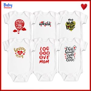 My First Valentine’s Day Baby Onesie Vol. 1 | 0–12 Months Cotton Bodysuit for Baby Boy & Girl