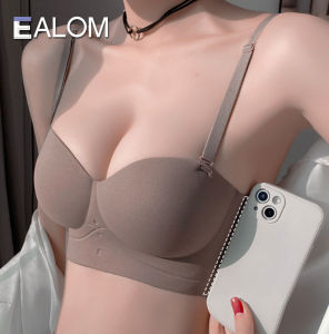 EALOM Half Cup Jelly Seamless Lingerie Push Up Anti-slip Wire Free Womens Underwear Simple Beauty Back Tube Top Multiway/ Strapless Bras