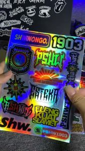 STIKER HOLOGRAM PSHW WINONGO ISI 13pcs - ANTI AIR (VOL 13 HLG) STIKER PERGURUAN | STIKER SILAT HELM LAPTOP