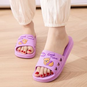 Quiet Anti-Odor Home Slippers Summer Bathroom Non-Slip Soft Bottom Indoor Slippers for Men And Women Couple Slip-On Shoes