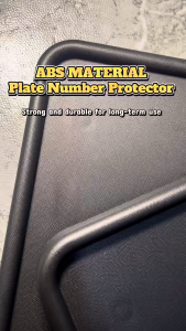 2Pcs Plate Base License Plate Holder Black ABS Material Universal Car Plate Frame Shockproof Ready