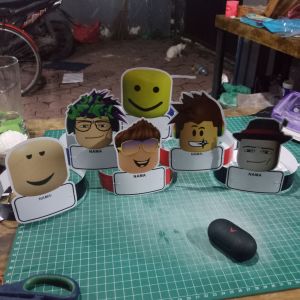 30 pcs Topi Ulang Tahun Tema Roblox | Birthday Hat | Topi Roblox