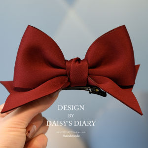 3D Red Butterfly Knot Hair Clip Princess Style Headwear for Girls Children New Year Decoration Hair Accessories Little Girls