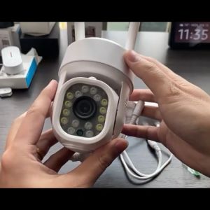 Tuya Smart Life WiFi  Outdoor Floodlight PTZ CCTV IP Camera PTZ 4MP  6MP IP66 Waterproof Camera works with Alexa