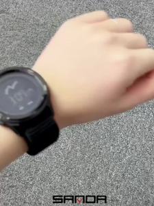 Sanda | SANDA 2198 Fashion Men Outdoor Shockproof Watches Men Wristwatch Waterproof Nylon Strap Military Digital Reloj Sport Watch