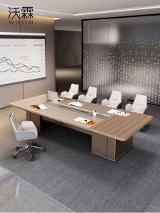 Modern Large Meeting Table Office Desk Long Rectangular Workstation Combination Business Furniture Conference Table