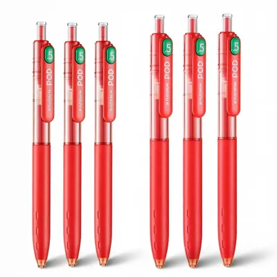 Platinum Neutral Pen Pod Click Water Pen Black Exam Pen Colorful Needle Tube Pen Student Use 05 Black Water Pen