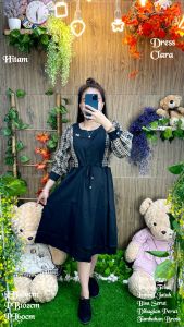 Dress Wanita Clara 2023 Import detail keterangan ada digambar import kualitas import 300gram