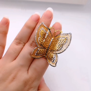 Yon Hing Cincin Rama-rama Besar 7.17g Emas 916