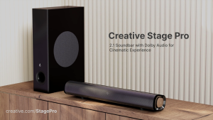 Creative Stage Pro 2.1 Soundbar with Dolby Audio Wireless Subwoofer & Cinematic Experience