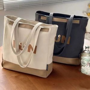 กระเป๋าอเนกประสงค์สำหรับผู้หญิงกระเป๋าสะพายไหล่สไตล์เกาหลีกระเป๋านักเรียนสะพายกระเป๋าเอกสารแบบพกพากระเป๋าหิ้วทรงสี่เหลี่ยมความจุขนาดใหญ่