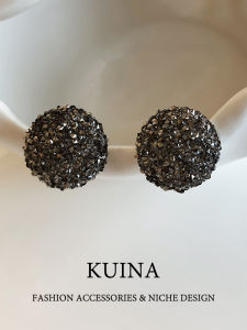 kuina | Elegant Luxurious Black Earrings