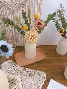 Natural dried flower bouquet | Sunflower × Eucalyptus × Cotton Classic retro natural style home classic natural dried flower bouquet combination indoor table decoration