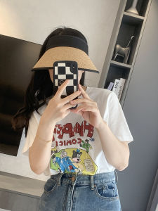 Loose Cotton Short Sleeve T-Shirt Womens Retro American Cartoon Print Comfortable Breathable Summer Top Half Sleeve Tee
