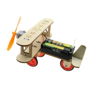 Wooden DIY Airplane Kids Puzzles Helicopter School Projects Kits Science Toys For Children Education