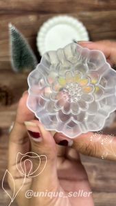 [Isi12] Cetakan Kue Lotus 6.5 cm Plastik / Cetakan Bunga Lotus / Cetakan Puding Lotus Plastik / Cetakan Pudding Agar Jelly / Cetakan Putu Ayu / Cetakan Bolu Lotus Plastik BL Product