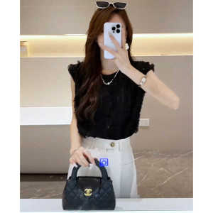 ชุดกางเกงขายาวทรงหลวมลำลองสำหรับผู้หญิง ชุดสองชิ้น ทรงเก้าส่วน แฟชั่นฤดูร้อน 2025 ชุดทำงานสไตล์ไฮเอนด์สำหรับผู้หญิงวัย 25-35 ปี