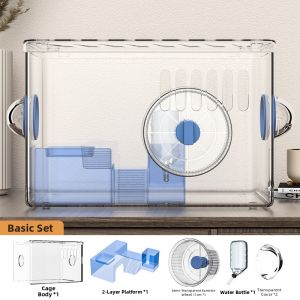 ZIYINGCHA | Luxury Acrylic Hamster Cage Complete Set