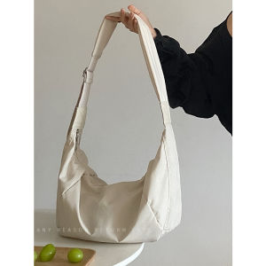 Large Capacity Dumpling Shaped Shoulder Bag for Women by Chen Mu Home Cotton down Feather Simple Match All Season Crossbody Bag