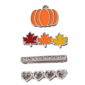 Dây Đeo Đồng Hồ Hình Lá Bí Ngô Hoạt Hình Halloween Phụ Kiện Trang Trí Bằng Thép Không Gỉ Tương Thích Với Đồng Hồ Apple Dây Đeo 21mm
