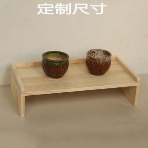 Real Wood Dog Bowl Cat Bowl Neck Support Bracket Pet Cat Eating Table Heightened Support Protect Cervical Spine Riser