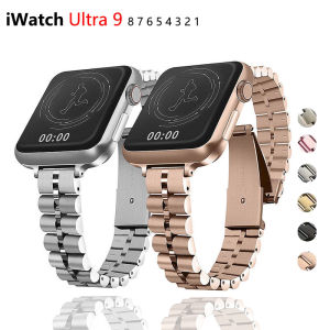 Women Luxury Metal Watchband For Apple Watch Band Ultra 2 1 49mm 41mm 38mm Stainless Steel Watch Strap for Iwatch Serie 9 8 7 6 Se 5 4