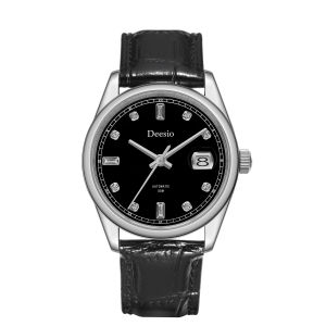 Deesio Cao Cấp Nam Đồng Hồ Cơ Tự Động Vỏ Thép Không Gỉ Mặt Kính Sapphire Dạ Quang 5Bar Chống Thấm Nước Thông Thường Đồng Hồ Đeo Tay