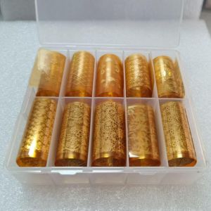 10 Cuộn Giấy Dán Chuyển Nhiệt Cho Nail Art DIY Làm Đẹp Nhiều Màu Sắc Khác Nhau Mỗi Cuộn 30cm