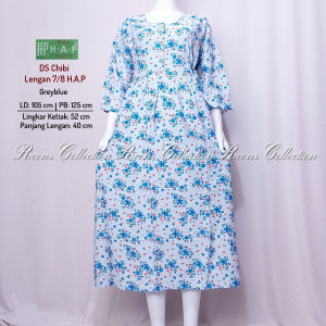 Reens Collection: Batik H.A.P Daster Chibi Lengan 7/8 & Daster Panjang Semata Kaki Tali Pinggang Busui