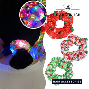 X.z. MOONLIGH ที่รัดผมไฟคริสมาสต์ LED อุปกรณ์เสริมสำหรับผมเรืองแสงปรับความเร็วได้สามระดับ