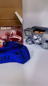 ไฟฉายติดหัวแบบชาร์จไฟได้ความสว่างสูงโคมไฟสำหรับนักตกปลากลางคืนที่สว่างเป็นพิเศษ