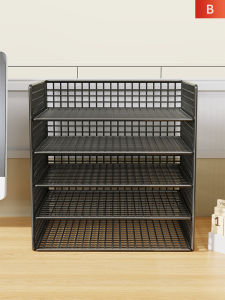 Metal File Organizer Bookshelf A4 Paper Files