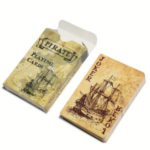 Vintage Pirate Ship 54 Playing Cards Pirates of the Caribbean Series Fit for Various Card Games-Gift for Christmas Halloween