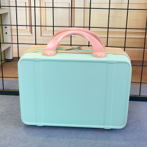 Willsh High Aesthetic 14 Inch Handheld Luggage Box Festival Gift Box Makeup Box Cartoon Style Polyester Lining ABS Material
